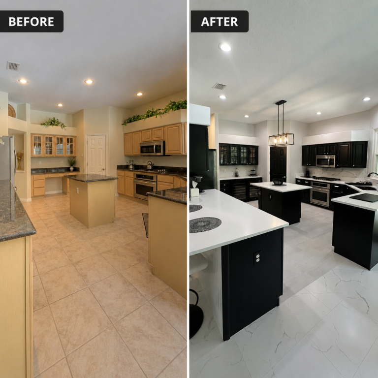 Scott McDonald Painting Kitchen Before After under 2MB 768x768